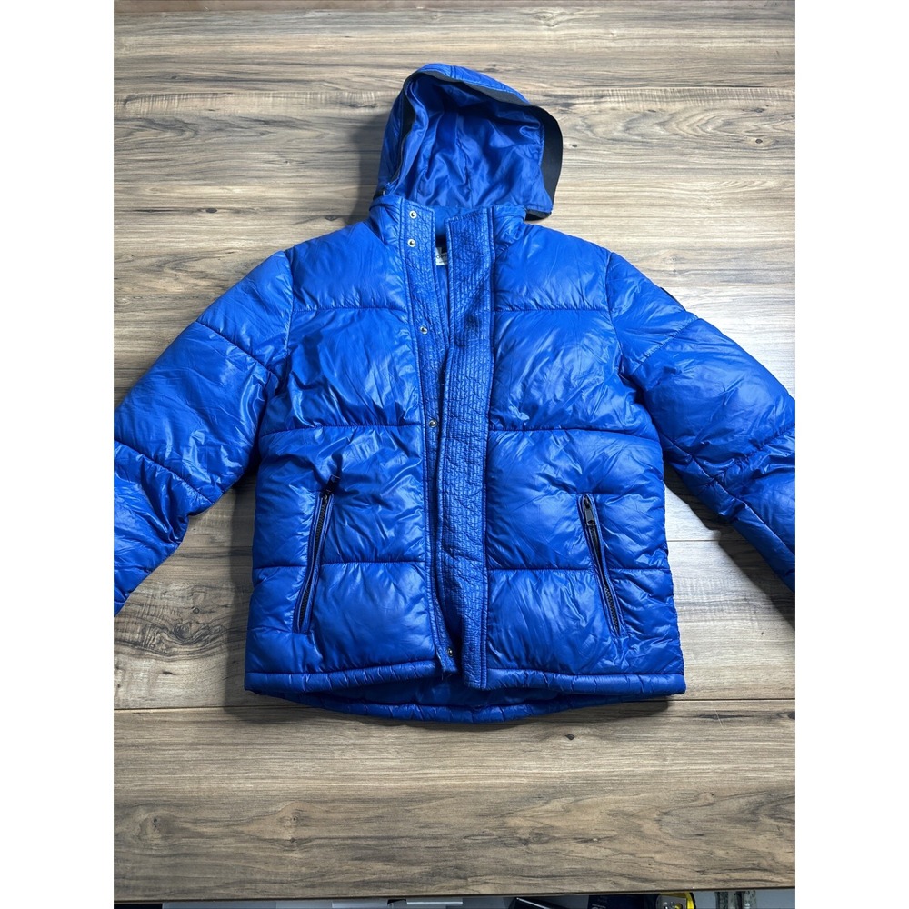 TOPMAN Full Zip Puffer‎ Jacket Size XS With Removable Hood RN 125149